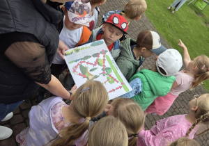 Motylki rozszyfrowują mapę ukrytego skarbu.