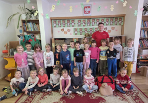 Wspólne zdjęcie z panem ratownikiem.