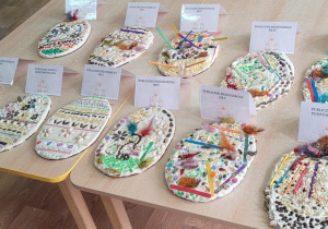 Wszystkie jajeczka biorące udział w konkursie.