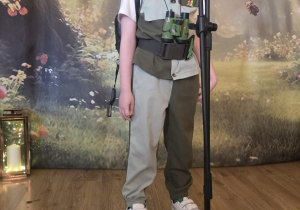 Oskar recytuje swój wierszyk.