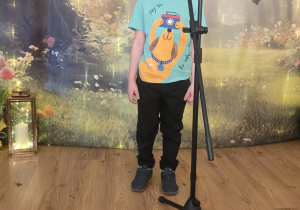 Igor recytuje swój wierszyk.